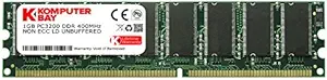 KOMPUTERBAY 1GB DDR DIMM (184 PIN) 400Mhz PC3200 DDR400 DESKTOP MEMORY [Personal Computers]