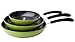 Green Earth Frying Pan 3-Piece Set by Ozeri (8