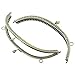 Housweety Purse Bag Metal Arch Frame Kiss Clasp Lock Handle Rose Bronze Tone
