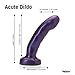 Tantus Adult Toys Acute Dildo - Ultra-Premium Sex Toy for Sexual Wellness - Realistic, Silicone Compatible - Sexual Toys for Anal, Vaginal, Beginners, Men, Women, LGBTQ - Glossy, Amethyst
