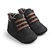 Voberry Toddler Baby Boy's Leather Sneaker Shoes Lace up Snow Boots Warm (0~6 Month, Black)