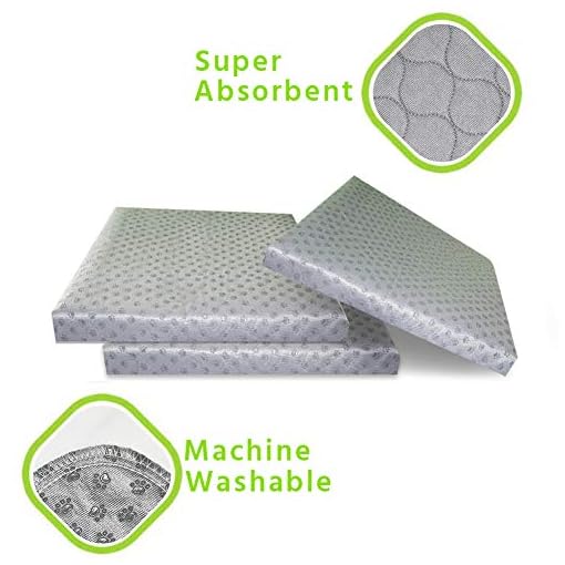 Niubya Extra Large Washable Pee Pads, 72 x 72 Inch Non Slip Waterproof