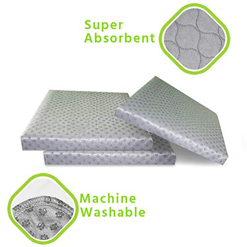 Niubya Extra Large Washable Pee Pads, 72 x 72 Inch Non Slip Waterproof