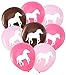 Horse Latex Balloons, 16 count (Pinks & Dark Brown)