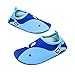 Giotto Kids Swim Water Shoes Quick Dry Non-Slip for Boys & Girls, Blue, 22-23