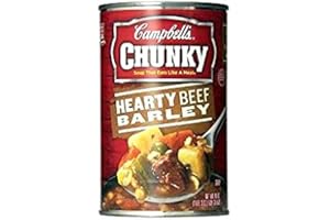 Campbell's Chunky Hearty Beef Barley (Pack of 6) 18.8 oz Cans