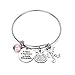Udobuy®Personalized Teacher Bangle Bracelet -Teacher Gift It Takes a Big Heart to Help Shape Little Minds Charm Bracelet,Adjustble Bangle