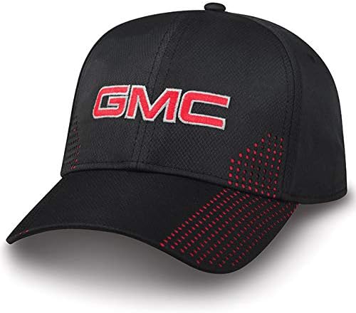 GMC Laser Perforated Polyester Black Hat