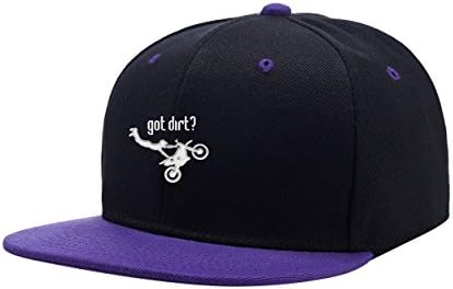 CliCli Got Dirt Bike Motorcross Racing Black Mix Purple Embroidered Logo Adjustable Hiphop Hat Baseball Cap Onesize Youth