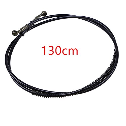 Universal 50cm -190cm Motorcycle Bike Brake Clutch Throttle Cable Oil Hose Line Pipe For Harley Honda Yamaha Kawasaki Suzuki Chopper Touring Atv Scooter Offroad (130cm)