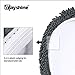MAYSHINE Toilet Lid Cover - Black, Plush Microfiber Oval Toilet Seat Covers for Bathroom, Machine Washable Elongated Toilet Cover Seat, Stretches up to 21