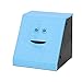 Onerbuy Novelty Face Bank Coin Eating Savings Bank Kids Money Saving Collection Piggy Bank (Blue Brick)
