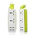 K-century Travel Power Strip Surge Protector with 2 Outlets 4 USB Output 5V 4.2A Output Power Strip with USB Portable Travel Charger Wall Charger with 5ft Cord 100v-240v Power Sockets
