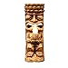 WHAT ON EARTH Solar Tiki God Totem Flickering Flame Sculpture - Light Up Patio, Lawn and Garden Ornament - 11 1/2