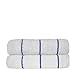 Luxury Hotel Towel Turkish Cotton Pool-Beach Towel Set - Navy Blue - Set of 2