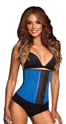 Ann Chery Women'S Faja Deportiva Workout Waist Cincher With 3 Hooks, Blue, Small/32 (7707142229650)