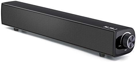 NJSJ Computer Sound Bar,Bluetooth Speaker Soundbar, 20W Wired Wireless Audio Stereo for TV Speaker, AwesomeWare Surround Amplifier for PC, Cellphone, Tablets, Projector, Wireless Devices