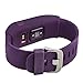 French Bull - Fitbit Charge/Fitbit Charge HR Slim Designer Sleeve - Band Cover - Vines plum/white
