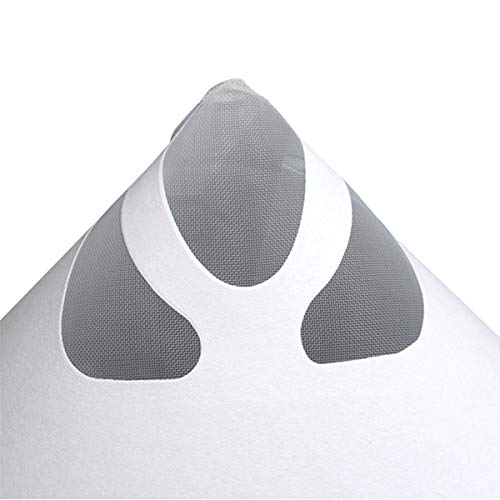 Jeteven Strainer Cone Silicone Funnel Filter Tip Cone Shaped Fine Nylon Mesh Funnel W/Hooks Disposable (100pcs)