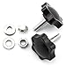 8 Set M620 Thumb Screw Plastic Plum Blossom Shape Head Threaded Knurled Grip Knobs Clamping Screw with Nut Washer