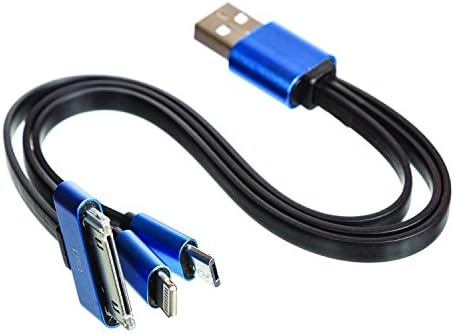 TWO-PACK-Upgraded Aluminum 3-in-1 Cords. Lighting cord for charging iPhone 5 iPhone 6 and iPad mini. Micro cord for charging Android cell phones. 30 pin charging cord for iPhone 4 and iPads.