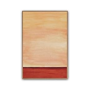 Framed Canvas Wall Art Abstract Color Block Canvas Prints Home Artwork Decoration for Living Room,Bedroom - 16x24 inches