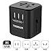 Universal Travel Adapter, TESSAN International Power Plug Adapter with 3 USB Charging Ports, All-in-one European Adapter, Worldwide AC Outlet Wall Charger US To Europe UK AU Asia Over 150 Countries