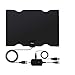 120 Miles TV Antenna, 2019 NEWEST 16.5FT Long Coax Cable HDTV Antennas High Definition, Digital Amplified Antennas Indoor Amplified Signal Booster for Freeview Local Channels 4K 1080P-High Reception
