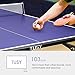 TUSY 98% Preassembled Multi-Use midsize Compact Table Tennis Table Outdoor/Indoor with a Scaled Down Size for Easy Storage
