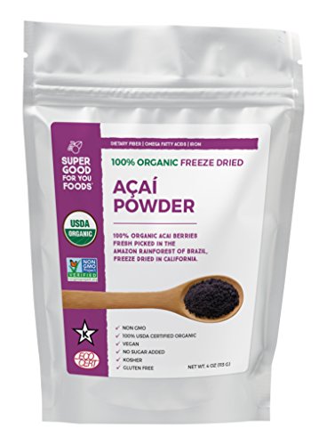 Super good for you foods organic freeze dried acai berr…