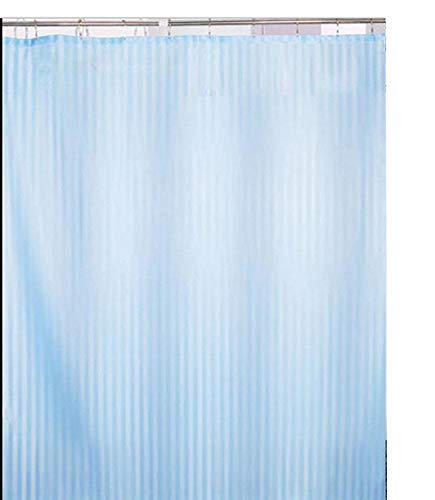 Yellow Weaves Pvc Self Stripes Plain Shower Curtain 52 X 82