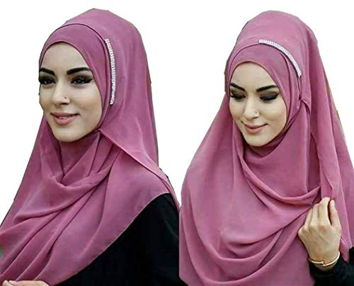 New Fashion Women Lady Shawl Wrap Muslim Long Soft Hijab Islamic Scarf Hot sale (fusya)