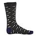 Grey Submarine Dress Socks - Great Design - One Size Fits Most - Grey Sock with Navy Heel and Toe