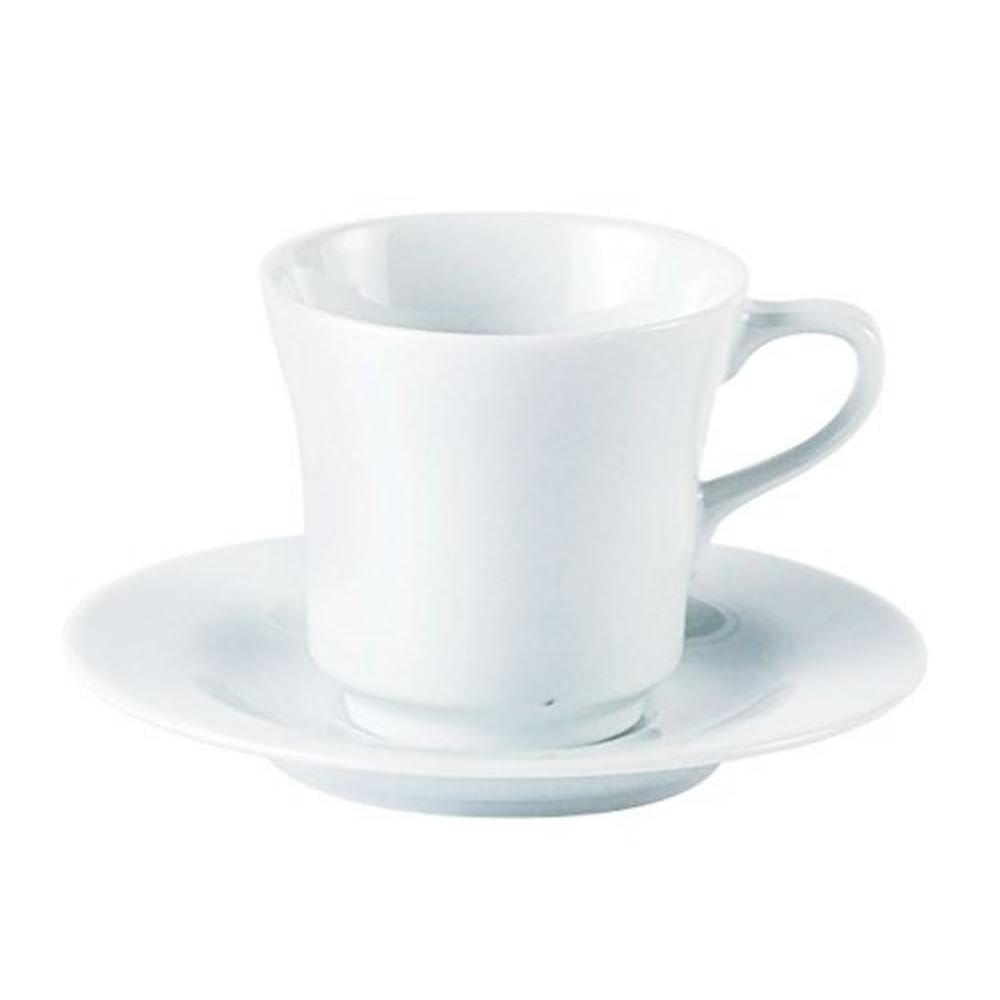 Porcelite 320720 Tall Tea Cup, 20 cL/7 oz. (Pack of 6)