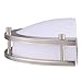 CLOUDY BAY HM1212830BN 12-inch 3000K Warm White Dimmable 12W 840lm LED Wall Sconces -100W Incandescent Equivalent, cETL Listed LED Half Moon Wall Fixture, Brushed Nickel