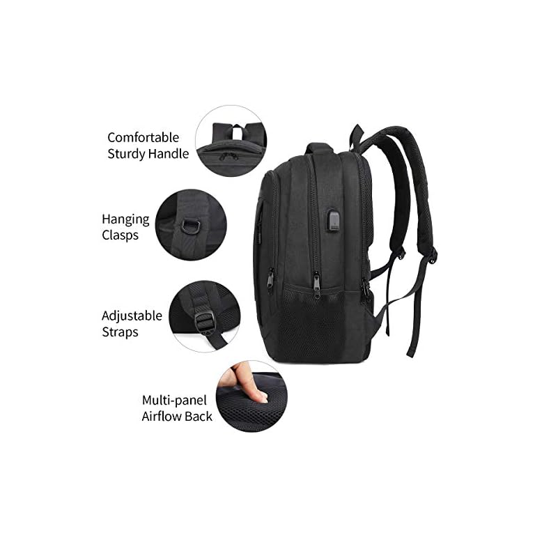 Monsdle Travel Laptop Backpack Anti Theft Water Resistant Backpacks