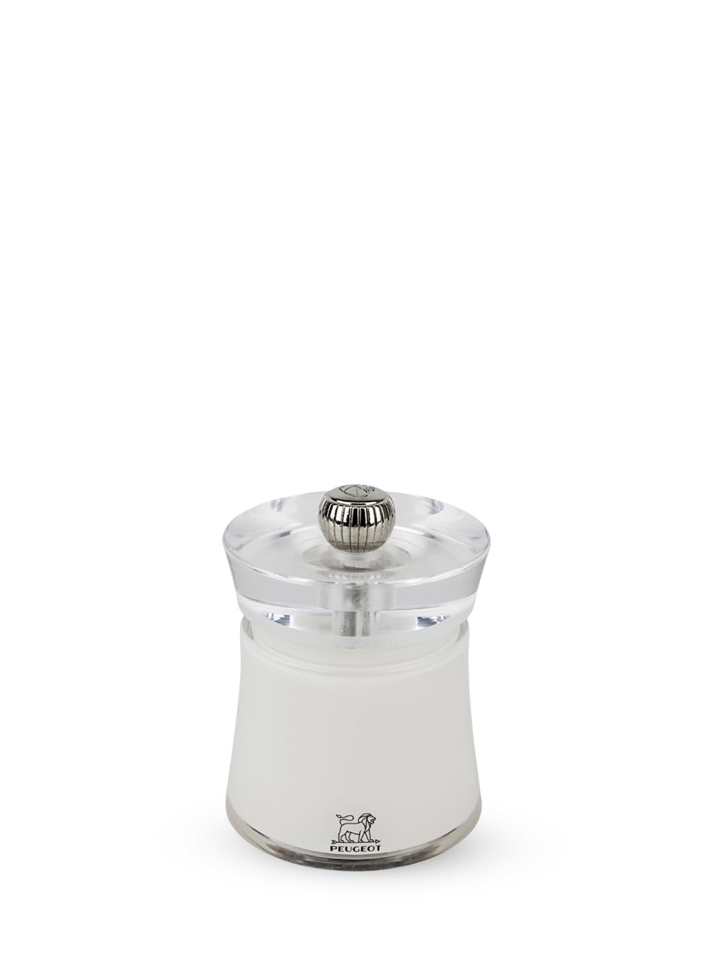 Peugeot - Bali 8 cm Salt Mill - Classic Grind System - Acrylic - Lifetime Guaranteed Mechanism - Made in France - White Colour