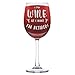 Shop4Ever I Can Wine All I Want I'm Retired Laser Engraved Stemmed Wine Glass
