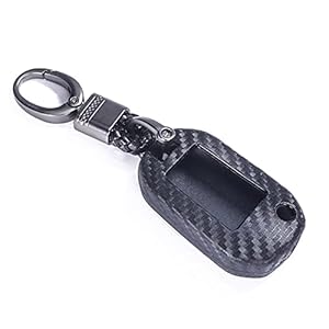 SDLWDQX Carbon Siliconen Autosleutel Case Cover, Fit Voor Peugeot 208/308/408/508/307 2008 3008 4008 Sleutel Bescherm…