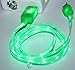 GKG 1 YEAR WARRANTY! 2 PECES IPHONE 6,IPHONE 6 PLUS,Phone 5 LED Charger, Light Up Charging Cable Luminescent light Smart Charger & Sync Cable for Apple iPhone 5 5S 5C IPHONE 6 GREEN