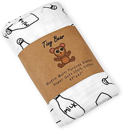 Super Soft 4 layer Muslin Multi Purpose Blanket 47" x 47" Unisex 100% Cotton