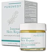 Puremedy Intensive Skin Repair Night Balm with Hemp Oil All Natural Homeopathic Salve to Nouirish...