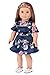 - Romantic Moment - Dark Blue Dress - Clothes Fits 18 Inch Doll (Doll Not Included)