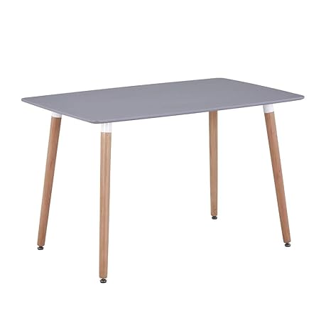 Goldfan Wood Dining Table Modern Rectangular Kitchen Dinner Table