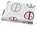 Marvel Deadpool Invasion 3 Piece Twin Sheet Set, White/Gray/Red