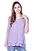 Bearsland Maternity Women's Lace Breastfeeding Nursing Tops,Purple,Large