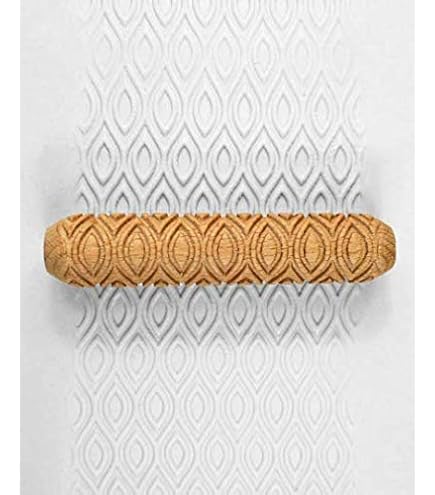 Wooden Clay Texture Rollers - 4.5 Inch Ceramic Pattern Sticks For Pottery & Crafting