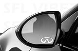 Infiniti Mirror Decal Vinyl Sticker Emblem Logo JDM Creative Easy DIY All Models