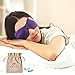 Eye Mask for Sleeping, Woman Sleep Mask, Patented Design 100% Blackout Eye Mask, 3D Contoured Comfortable Eye Cover & Blindfold, Great for Travel/Nap/Night's Sleeping (Medium-Purple)
