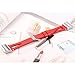 bayite Leather Bands Compatible with Fitbit Charge 2, Replacement Genuine Wristband Straps Women Men, Red Small